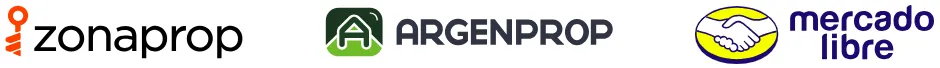 Logo de Zonaprop, Argenprop y Mercadolibre